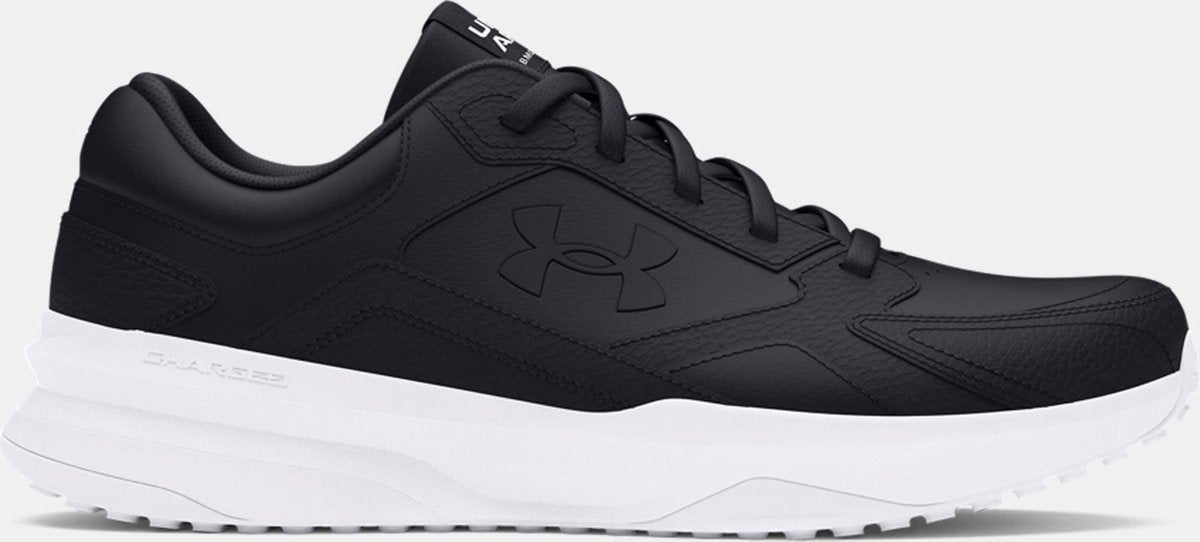 Under Armour ua Edge lthr-blk Herren-Sportschuhe – Schwarz – Weiß