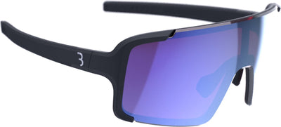 BBB Cycling Chester Flux Fahrradbrille Herren und Damen – kontrastreiche Sportbrille – Fahrradbrille mit Flux-Linse – Antibeschlag – glänzendes Schwarzblau – BSG-74