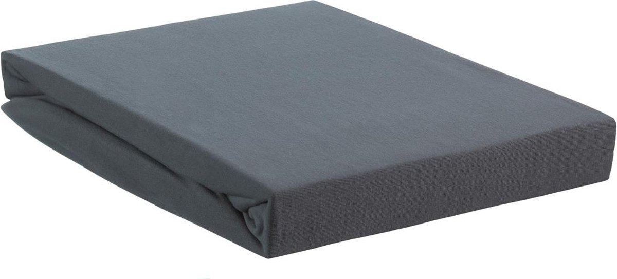 Beddinghouse – Jersey-Stretch – Topper-Spannbettlaken – 80 x 220 cm – kühles Grau