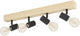Eglo Townshend 3 Aufbaustrahler – E27 – 63 cm – Braun Schwarz