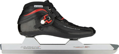 Nijdam Premium Speedskates Carbon - Low - Schwarz Rot - Größe 38