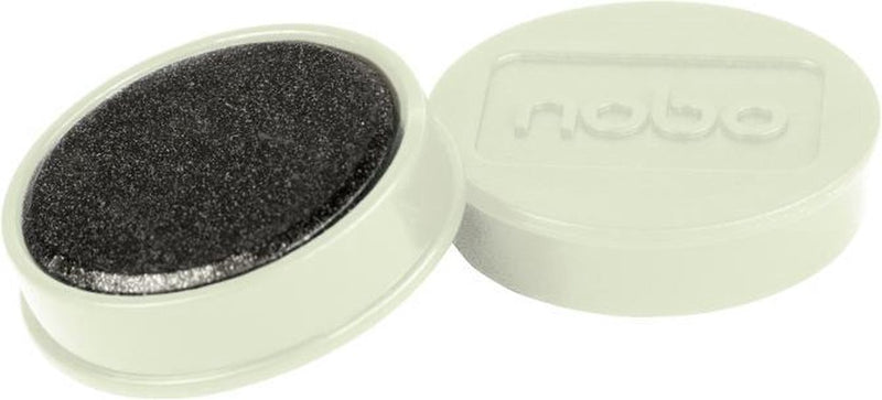Magnetische Whiteboard-Magnete von Nobo – 10er-Pack – 38-mm-Magnete – Weiß