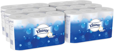 Kleenex Toilettenpapier, 2-lagig, 600 Blatt, Packung mit 6 Rollen