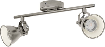 Eglo Seras – LED-Spot – 2 Lichter – 3,3 W – Nickel-Antik-Creme