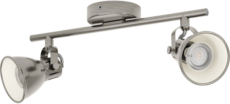 Eglo Seras – LED-Spot – 2 Lichter – 3,3 W – Nickel-Antik-Creme