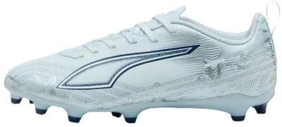 Puma Ultra 6 Play FG AG Jr Unisex-Sportschuhe – eisblau-weiß-blaues Juwel