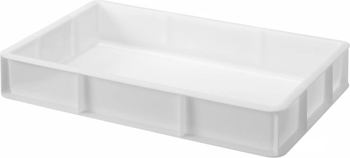 Hendi Pizzateigbox Gn 1 1 – stapelbar – leicht zu reinigen – 530 x 325 x 90 mm – weiß