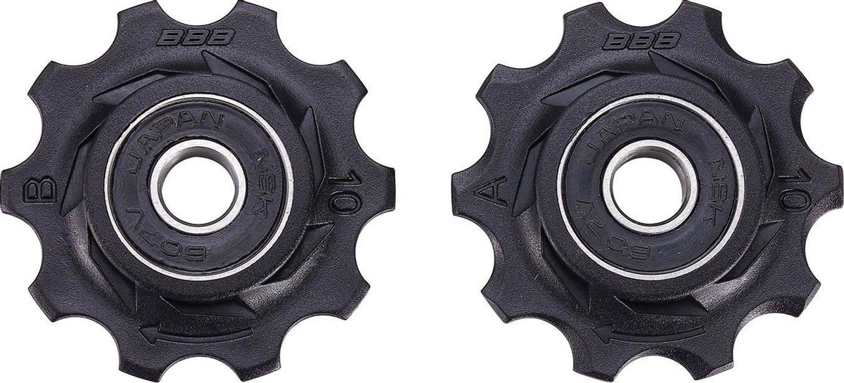 BBB Fahrrad-Umwerferräder Shimano, Campagnolo Sram – 7-Gang, 8-Gang, 9-Gang, 10-Gang – langlebig – schwarz – 10 Zähne – Rollerboys BDP-01