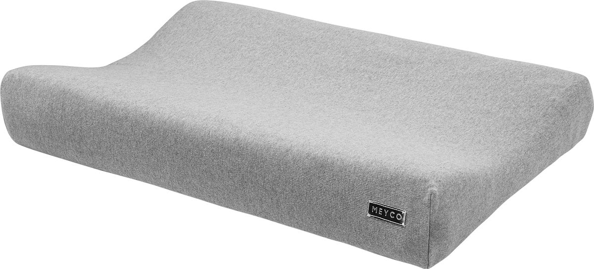 Meyco Baby Knit Basic Wickelauflagenbezug – Graumeliert – 50 x 70 cm