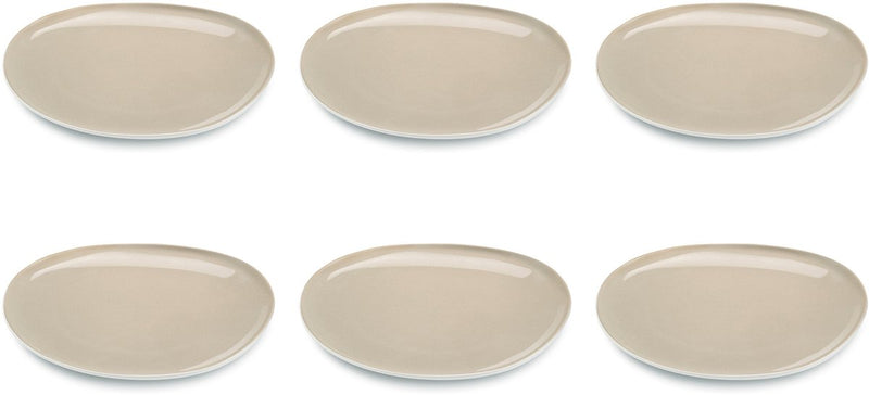 Medard de Noblat – Oslo-Leinen – Speiseteller 28 cm – 6 Stück – Steingut