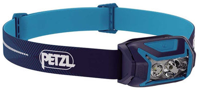 Petzl Actik Core – Stirnlampe – 625 Lumen – wiederaufladbar und leicht – zum Wandern, Laufen und Camping – Blau