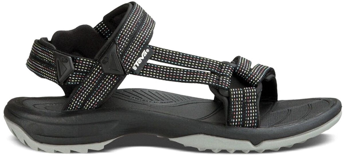 Teva W Terra Fi Lite Damensandalen – City Lights Schwarz – Pastell