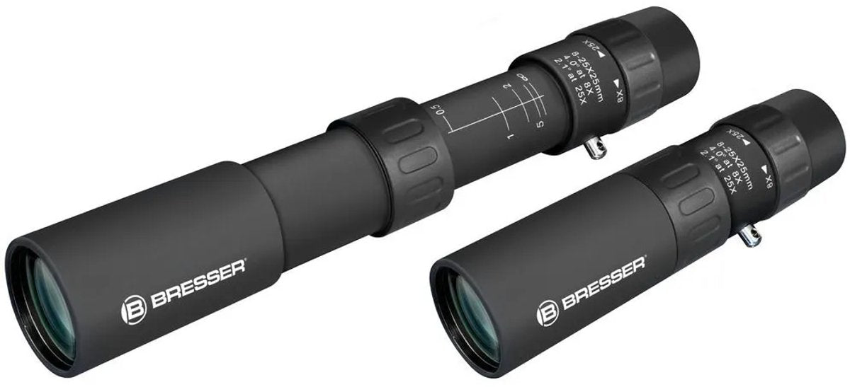 Monokularer Zoomer 8-25x25 Schwarz