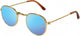 Heless Dolls Sonnenbrille Gold Blau spiegelte sich