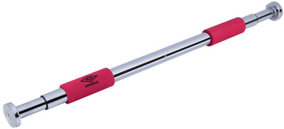 Umbro Klimmzugstange - Klimmzugstange - max. 100 kg – verstellbar von 62 bis 100 cm – Wand- und Türpfostenmontage 62–85 cm – Schaumstoffgriffe