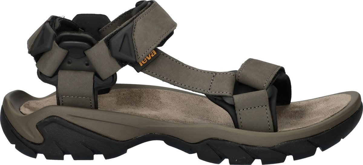Teva M Terra Fi 5 Universal-Herrensandalen aus Leder – Dunkelgrau