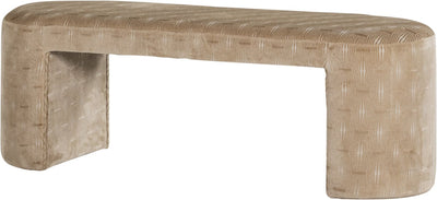 Wood Jacob Bank Design – gewebter Stoff – Natur – 46 x 130 x 46