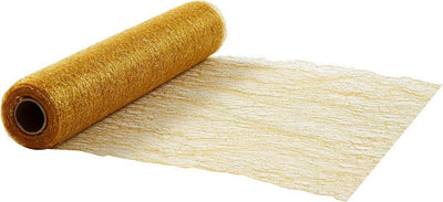 Creativ Company Tischläufer, B: 30 cm, Gold, 10 m 1 Rolle