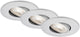 Briloner kulana - Einbaustrahler 3er Set - drehbare Einbauleuchten - 3 x LED 5w 460lm - Lichtfarbe: Warmweiß - Einbautiefe: 30mm - Einbaumaße: 68mm - Produkt: ø90mm - Chrom matt