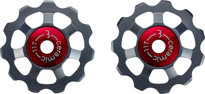 BBB Cycling Aluminium-Keramik-Umwerferräder Shimano, Campagnolo Sram – 9 Gänge, 10 Gänge, 11 Gänge, 12 Gänge – langlebig – Grau – 11 Zähne – Aluboys Keramik 11 Zähne BDP-22
