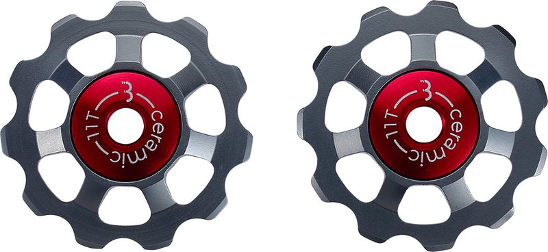 BBB Cycling Aluminium-Keramik-Umwerferräder Shimano, Campagnolo Sram – 9 Gänge, 10 Gänge, 11 Gänge, 12 Gänge – langlebig – Grau – 11 Zähne – Aluboys Keramik 11 Zähne BDP-22