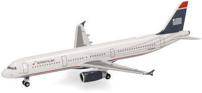 Herpa Airbus A321 American Airlines, US Airways Heritage-Lackierung
