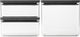 Brabantia leckere+ Vorratsbehälter – stapelbar – 1,5 + 1,5 + 3,5 l – dunkelgrau