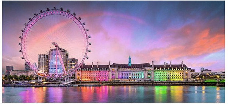 Ravensburger Jigsaw Puzzle Kunterbuntes London, 2000st.