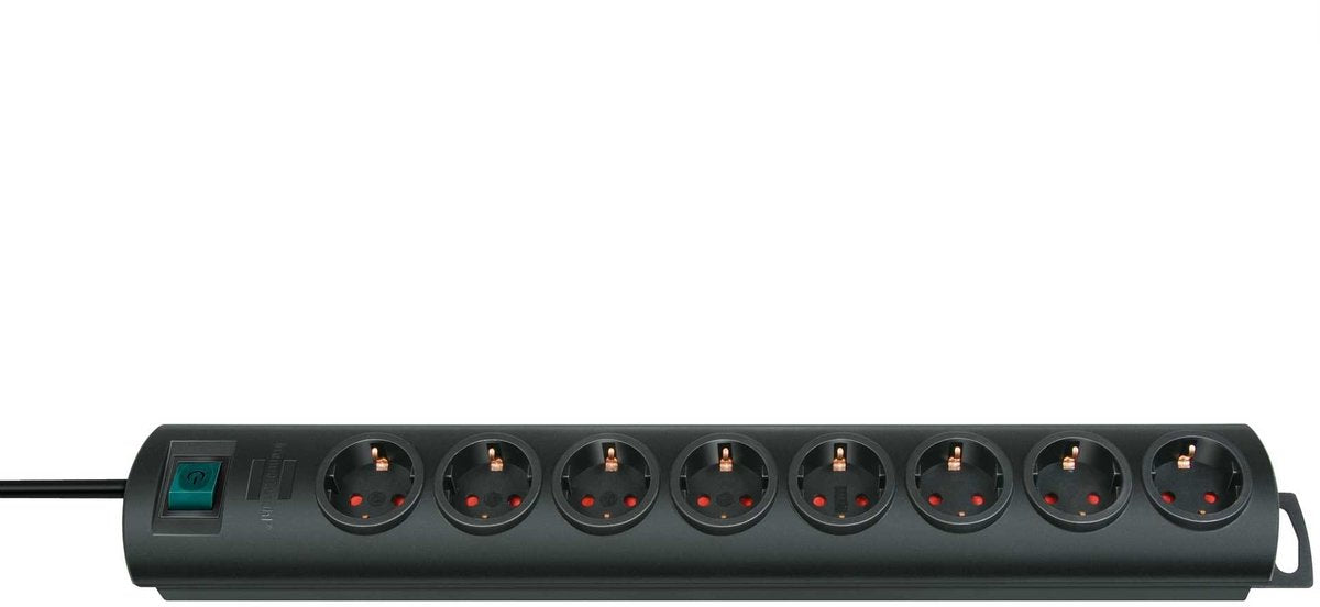 Brennerstuhl Primera-Line 8-fach schwarz 2 m h05vv-f 3g1,5