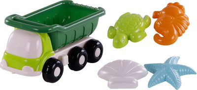 Cavallino Toys Cavallino Beach KiepWagen mit 4 Sandformen grün