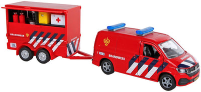 Kids Globe Globe VW Transporter Fire Brigade mit Trailer