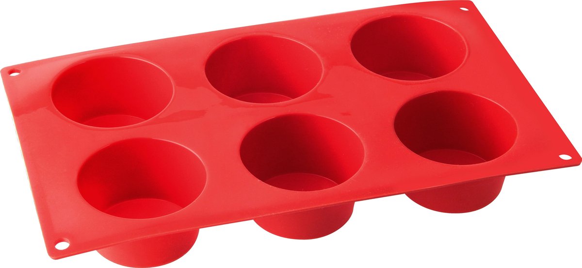 Dr. Oetker Muffin-Backform aus flexiblem Silikon für 6 Muffins