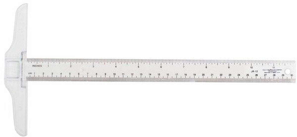 Westcott T-Lineal – Zeichendreieck – 30 cm – transparent – ac-jr12