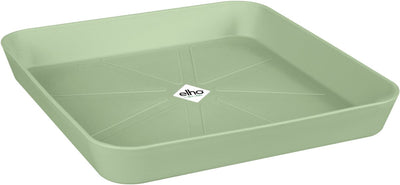 Elho Loft Urban Dish Square 28 – Outdoor-Gericht – ø 27,5 x H 3,8 cm – Pistaziengrün