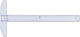 Aristo Zeichenhaken – Länge 40 cm – mm cm Zoll-Skala – kristallklares Plexiglas – mit rutschfesten Noppen – AR-23174