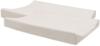 Jollein Wickelauflagenbezug – 50 x 70 cm – Frottee – Haferflocken – 2 Stück