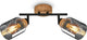 Briloner - Hema - Spot, mit Holz, Rauchglas, 2x E27 max. 10w