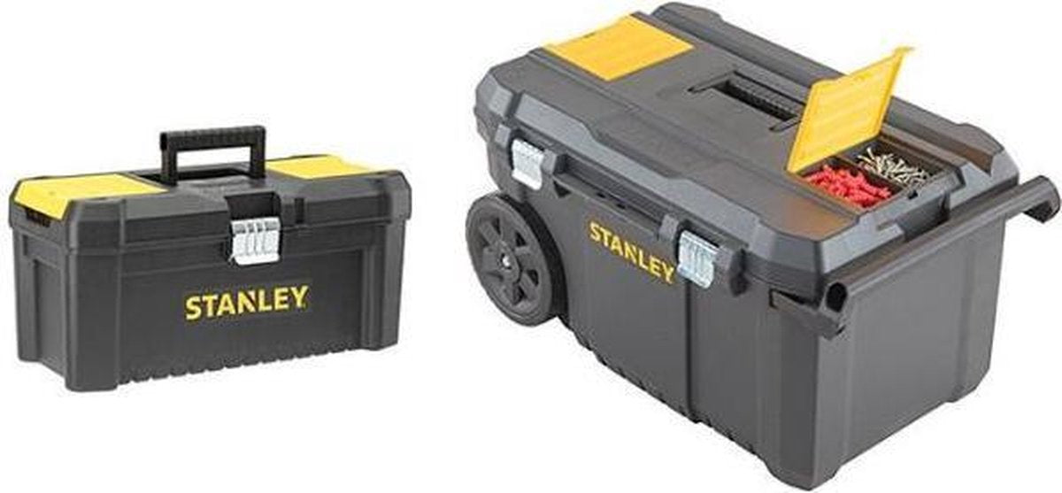 Stanley Essential Werkzeugwagen 50l stst1-80150 + Koffer 16 stst1-75518