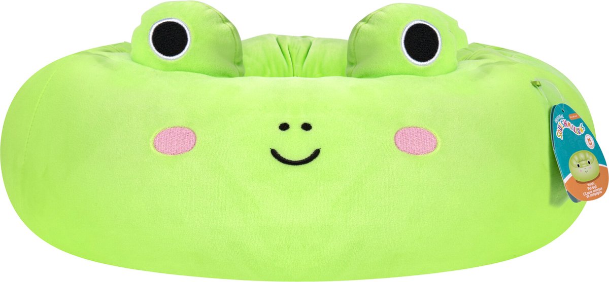 Jazwares Haustiere Squishmallows Jaz Haustierspielzeug Squishmallows Haustierbett Wendy der Frosch 60 cm