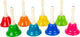 Kleine farbige Handbells, 8 -Set von 8