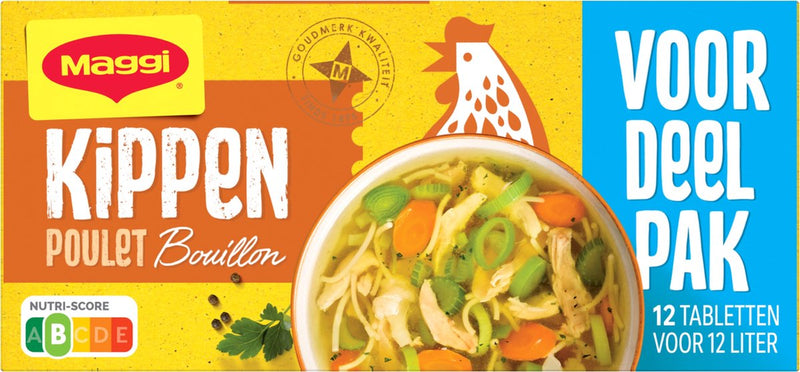 Maggi Bouillon-Hähnchen-Vorteilspackung – 20 Kartons x 12 Würfel – Vorteilspackung