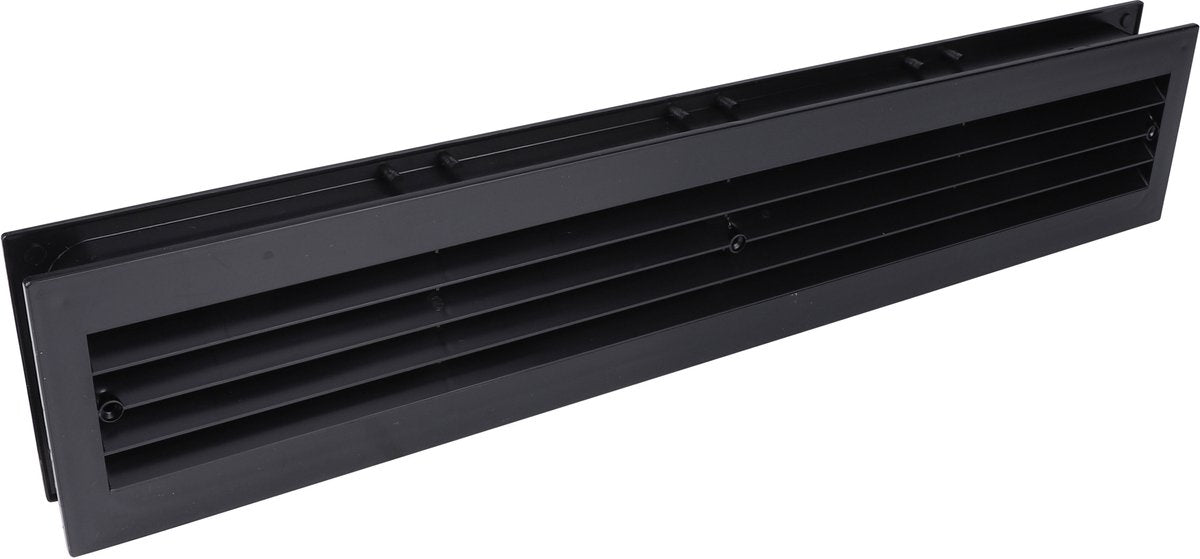 Starx Türlüftungsgitter - 455 x 90 mm - Schwarz