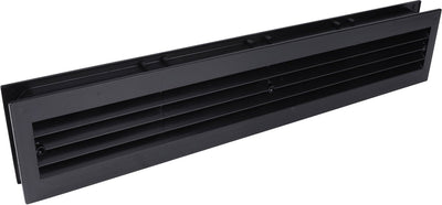 Starx Türlüftungsgitter - 455 x 90 mm - Schwarz