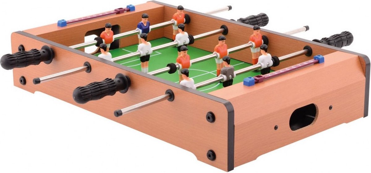 Johntoy Tischfußballspiel – 50 x 31 cm – Spielzeug – Tischfußball – Geschicklichkeitsspiele – kleines Tischfußballspiel für Kinder und Erwachsene