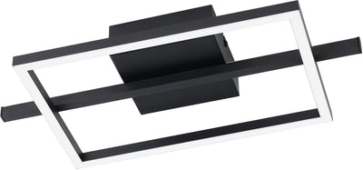 Eglo Amandolo Deckenleuchte – LED – 40 cm – Schwarz und Weiß – einstellbares RGB-Weißlicht – dimmbar