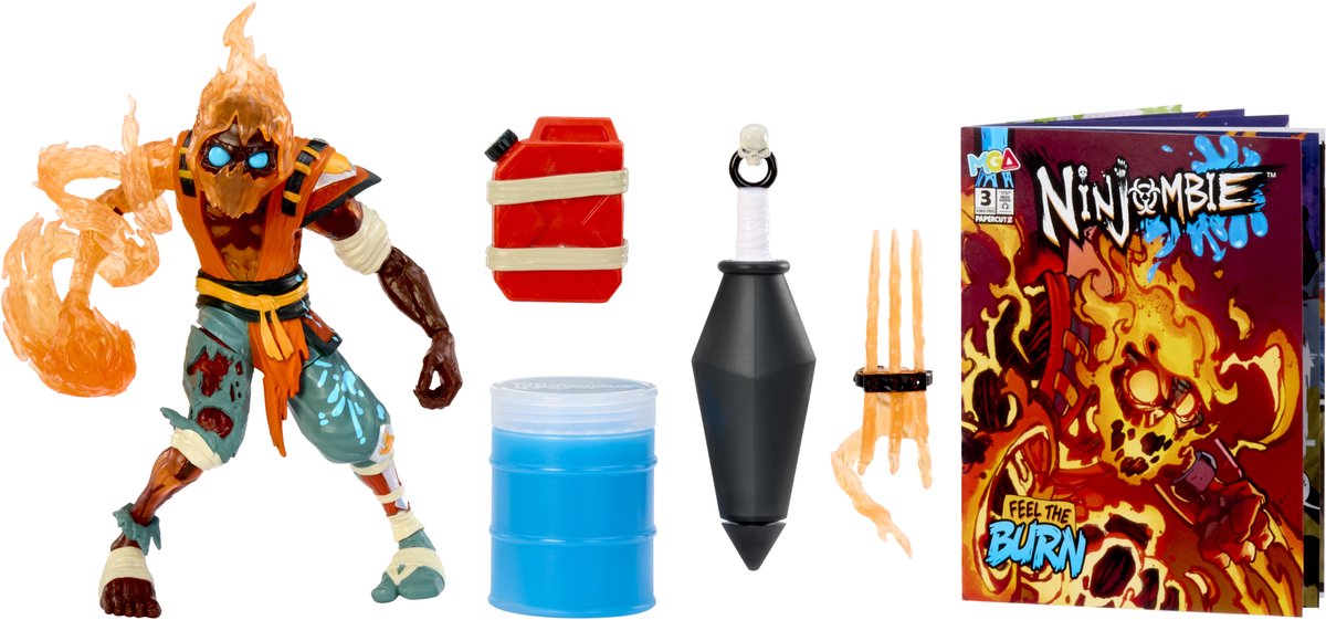 Ninjombie-Actionfigur – Scorchstrike