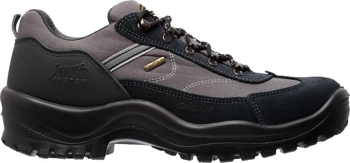 Grisport Torino Low Unisex-Wanderschuhe – Grau Schwarz – Größe 46