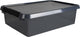 Comfort Line Aufbewahrungsbox 32 Liter transparent grau schwarz 60 x 40 x 18 cm | 2 Stk