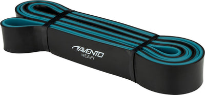 Avento Fitness Powerband Latex - Heavy - Schwarz Blau