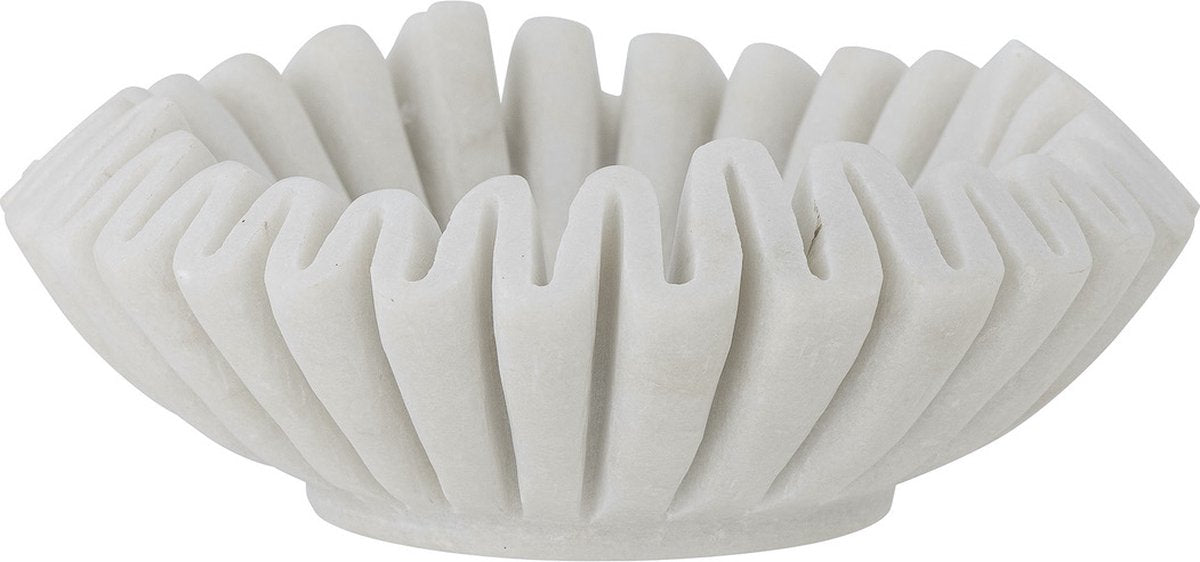 Bloomingville Schale Harmonia Marmor weiß ø17,5 x 6 cm